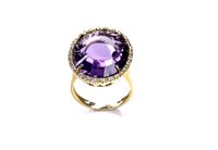 Anello Stocco Gioielli Donna in Oro rosa Ametista PPP - PPP